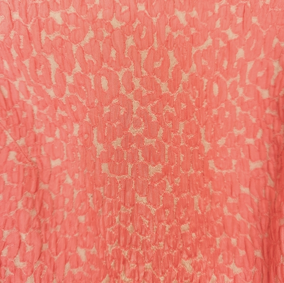 Banana Republic Neon Textured Patterned Stretch Women's 4 Tank Pink Barbiecore. - Picture 3 of 5